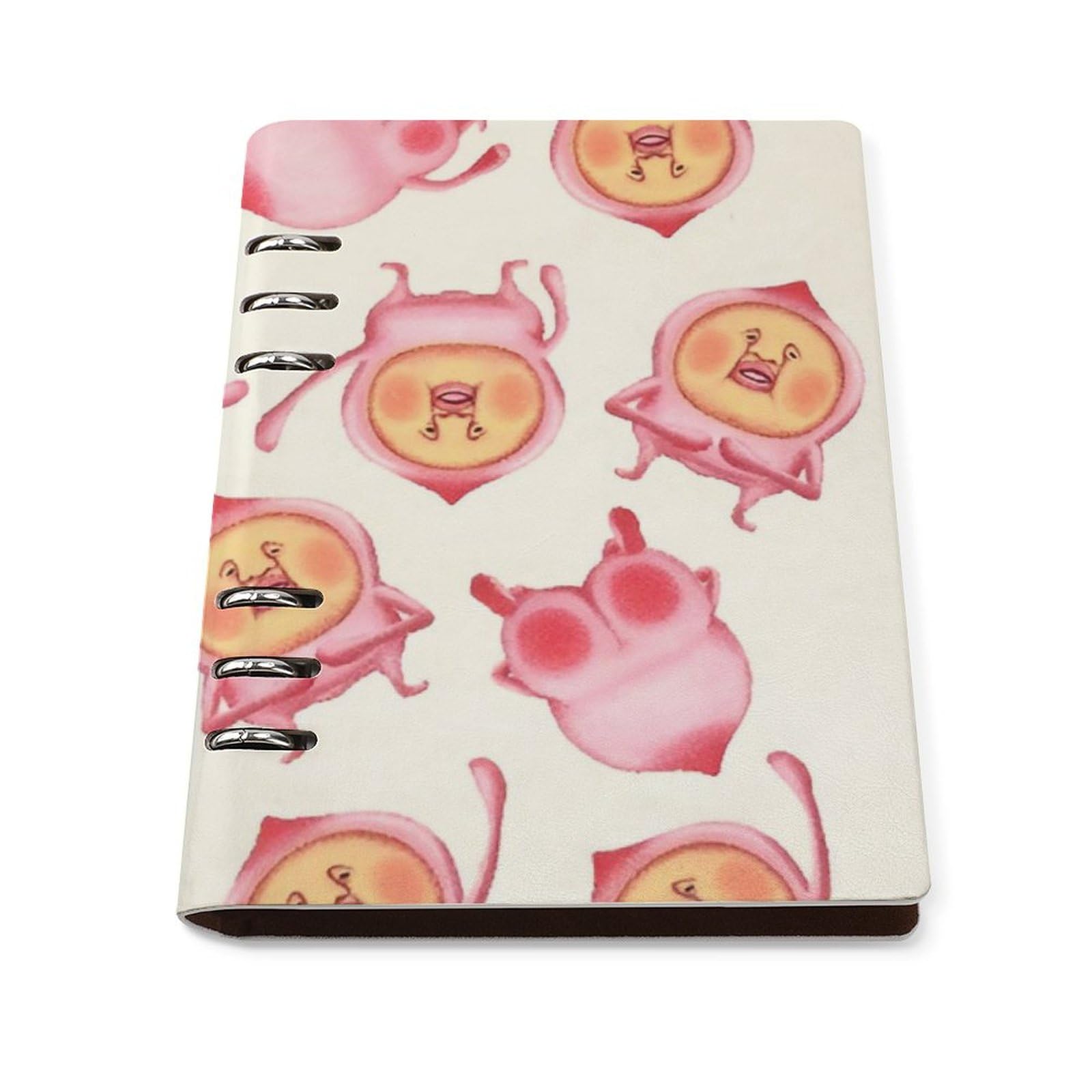 Amazon.co.jp: こびとづかん システム手帳 PU ノートメモ帳 バインダー